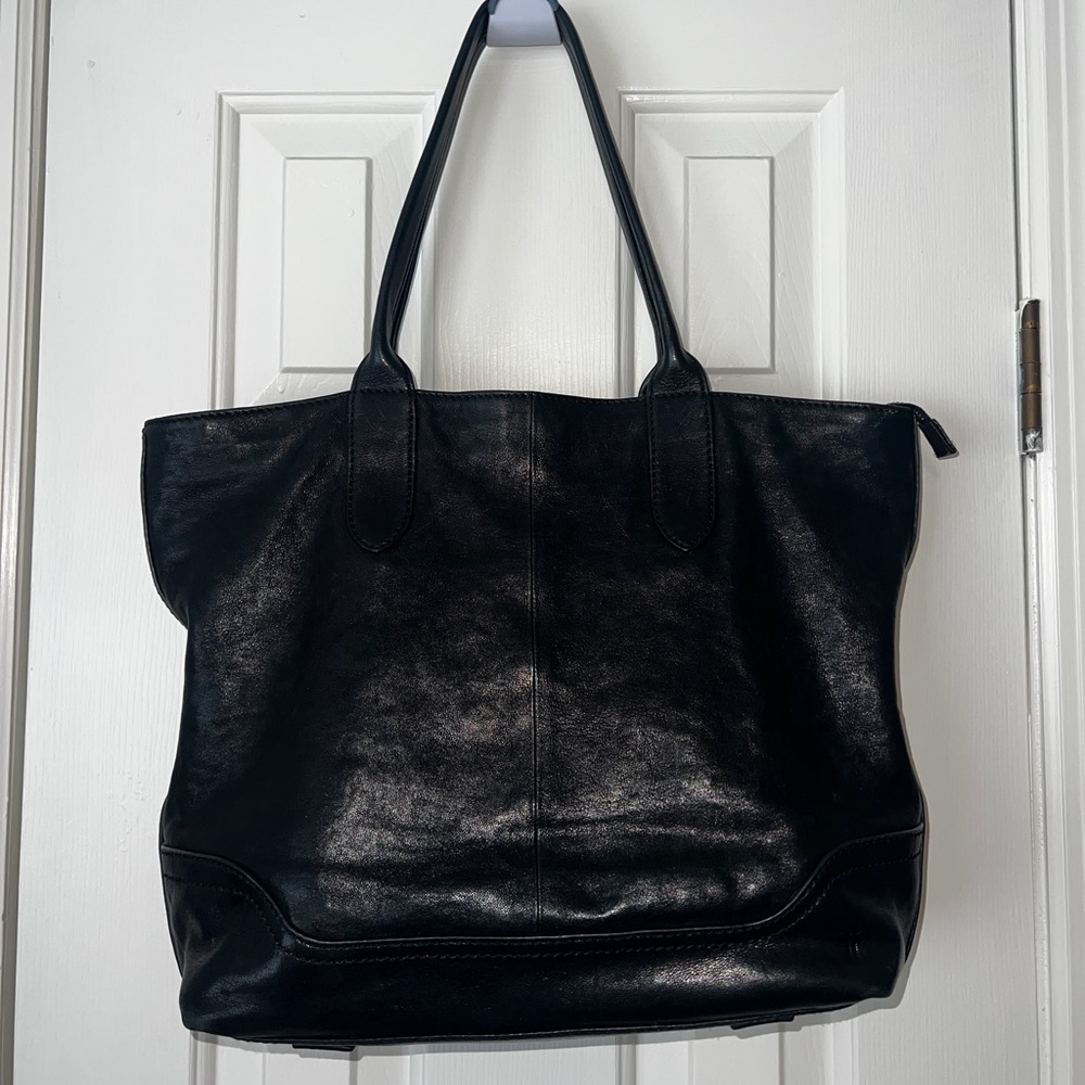 Frye Madison Leather Zipper tote with dust bag